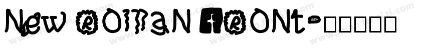 new roman front字体转换